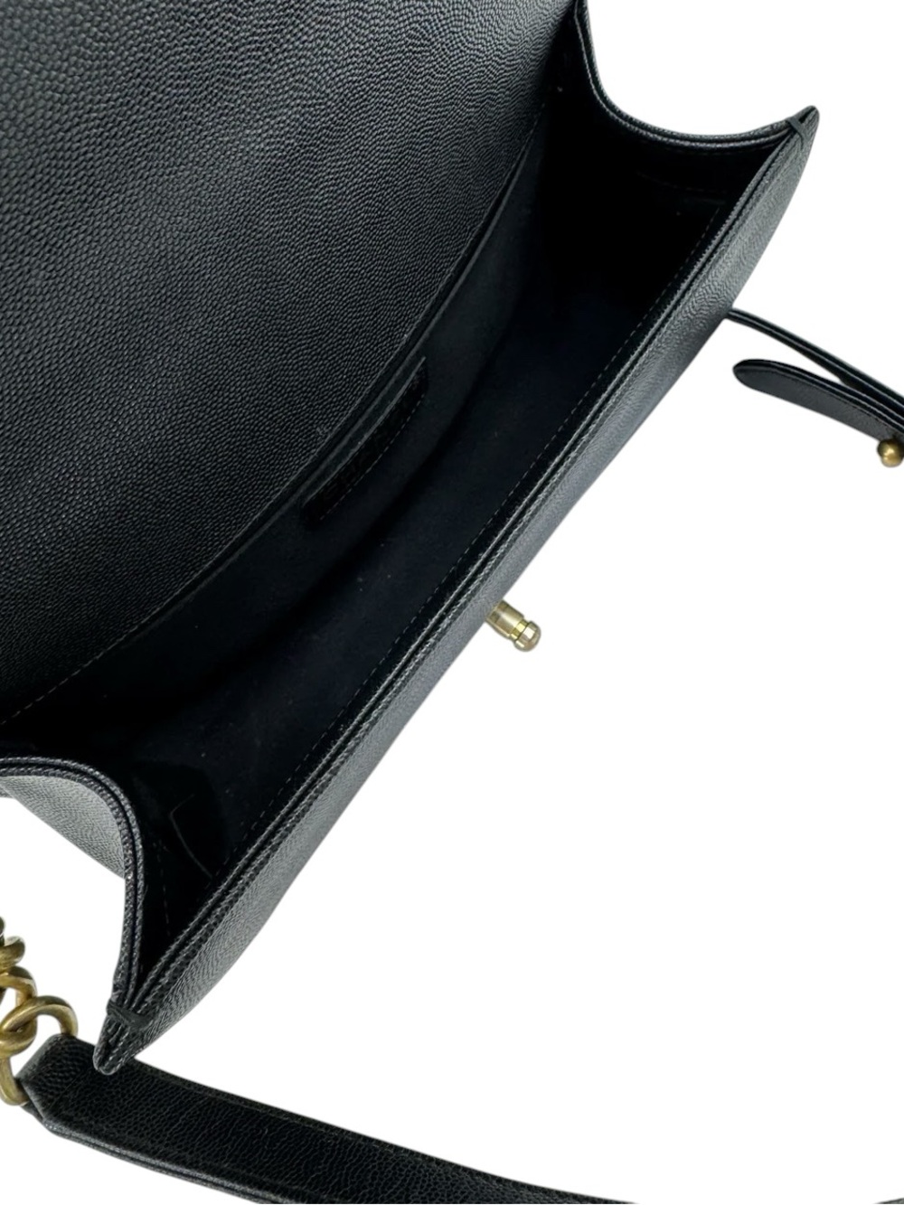 CHANEL Black Caviar Leather Quilted Boy Bag - Picture 6 of 6